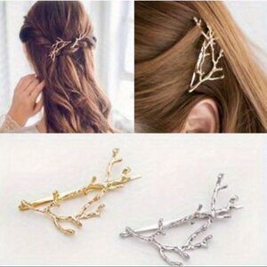 New! Tree Branch Hair Clips (2pcs)